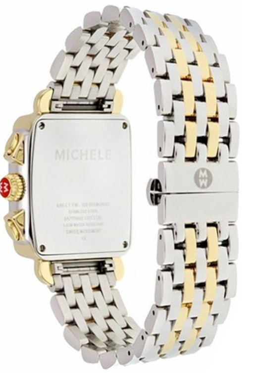 Michele Deco Two Tone Diamond Bezel Women's Watch MWW06A000776