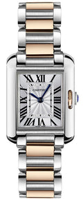 Cartier Tank Anglaise Silver Dial Women's Watch W5310036