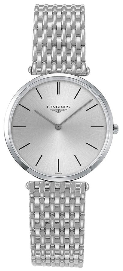 Longines La Grande Classique Silver Dial & Solid White Gold Women's Watch L4.691.6.72.6