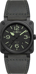 Bell & Ross Aviation Instruments Black Ceramic Men's Watch BR0392-BL3-CE/SCA
