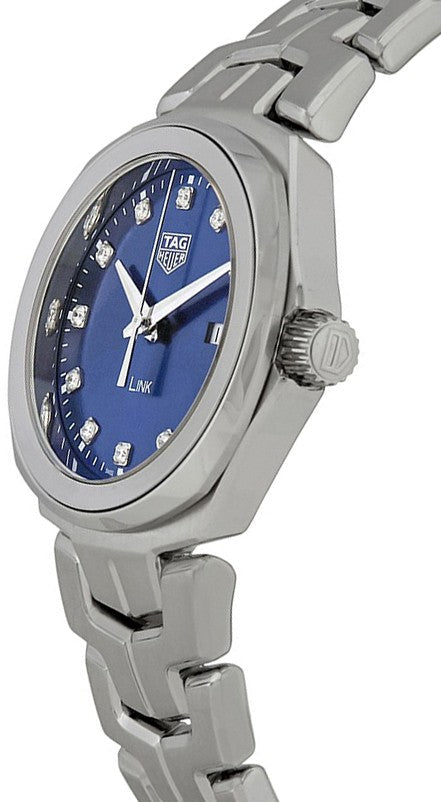 Tag Heuer Link 32mm Blue Dial Diamond Markers Women's Watch WBC1318.BA0600