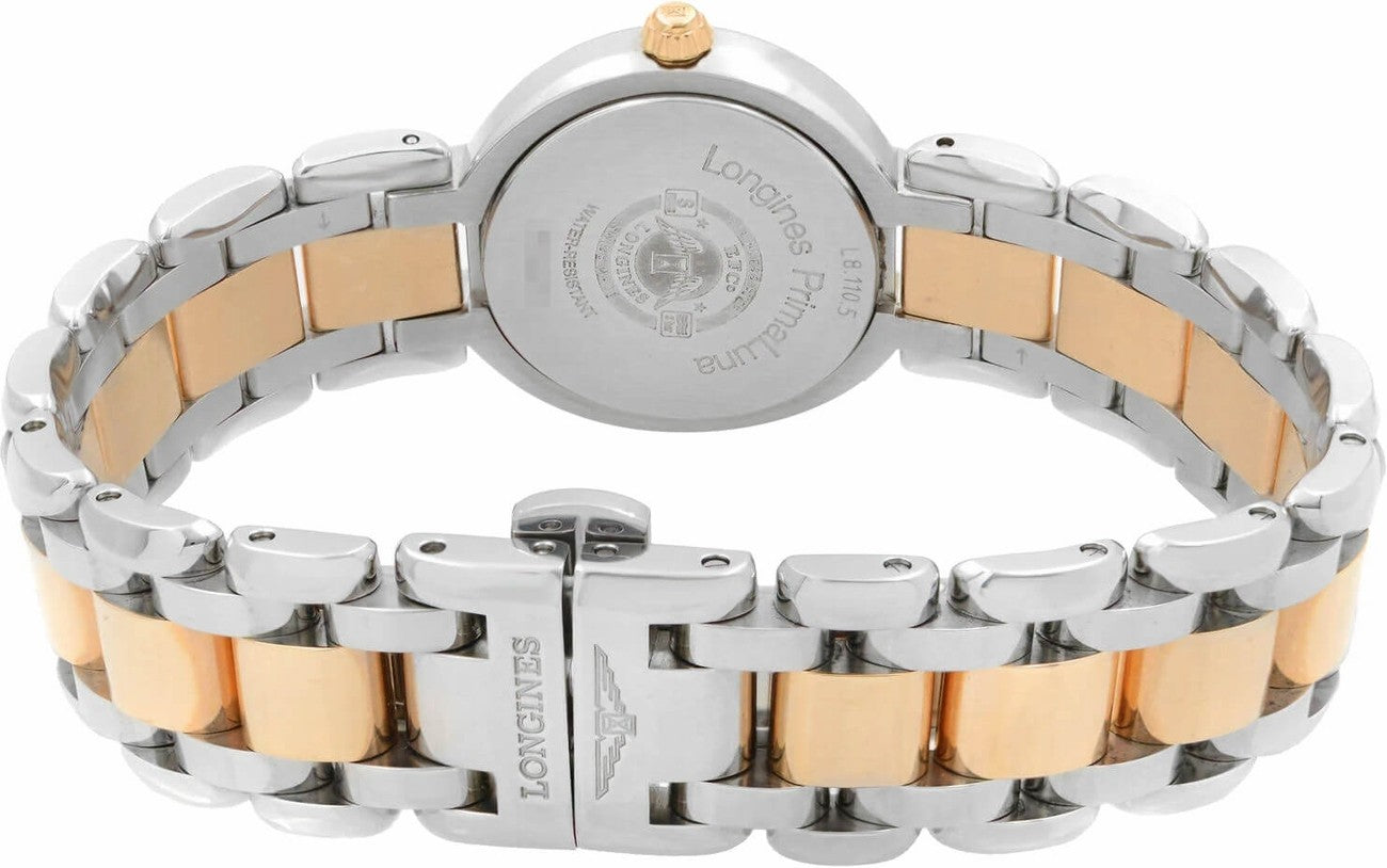 Longines PrimaLuna Rose Gold & Steel 30mm Women's Watch L8.112.5.78.6