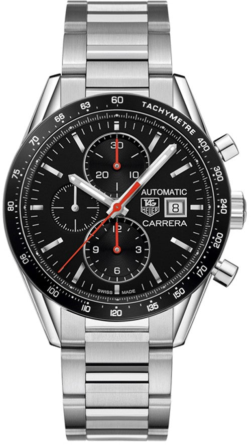 Tag Heuer Carrera Black Dial Men's Watch CV201AM.BA0723