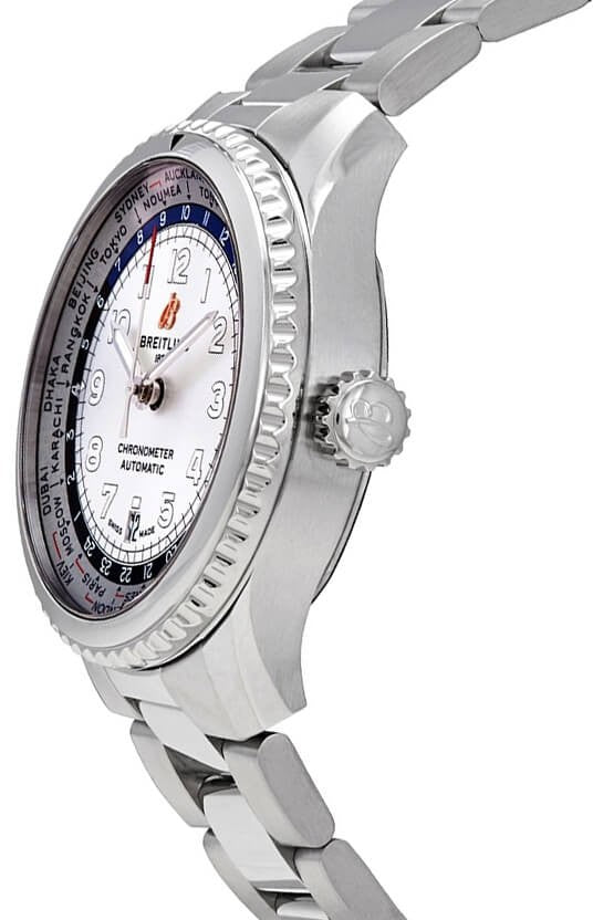Breitling Aviator 8 B35 Automatic Unitime 43 Steel Men's Watch AB3521U01G1A1