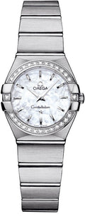 Omega Constellation White Mother of Pearl Dial 24mm Women's Watch 123.15.24.60.05.001