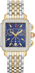 Michele Deco Blue Lapis Dial Diamonds Women's Watch MWW06A000790