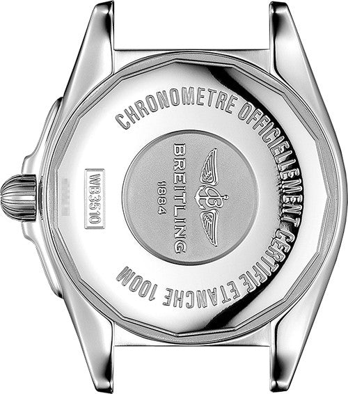 Breitling Galactic Unitime White Dial Blue Leather 44mm Men's Watch WB3510U0/A777-112X