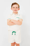 Exclusive Green Piping White Marco Polo