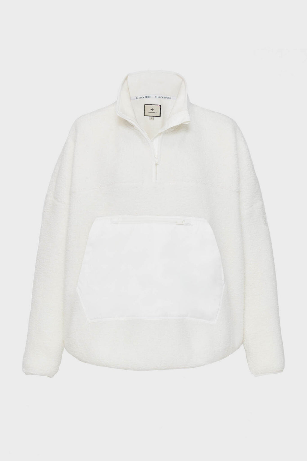 White Fleece Cady Quarter Zip
