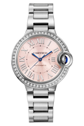 Cartier Ballon Bleu Pink Roman Dial Ladies Watch W4BB0037