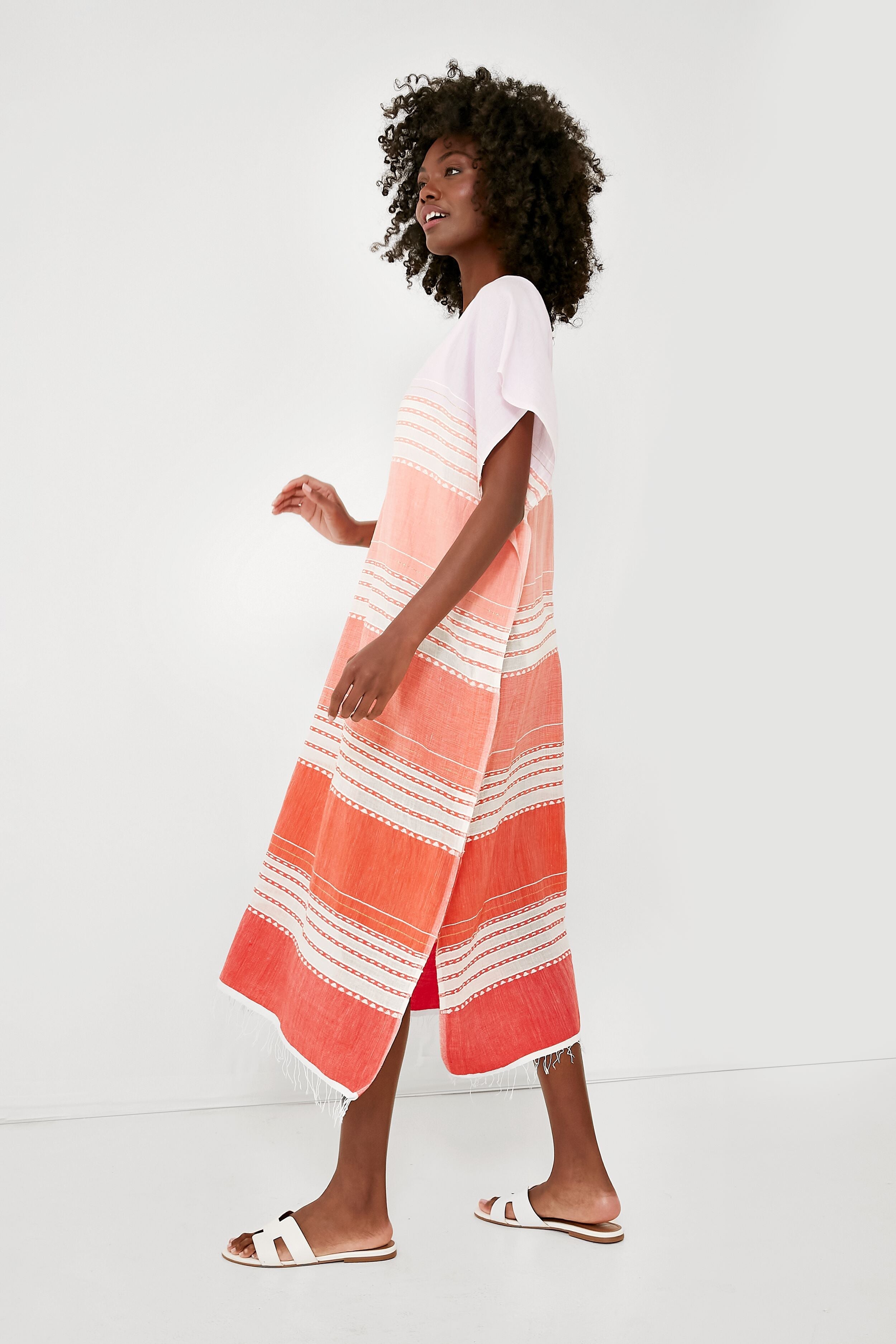 Tangerine Eshal Classic Caftan