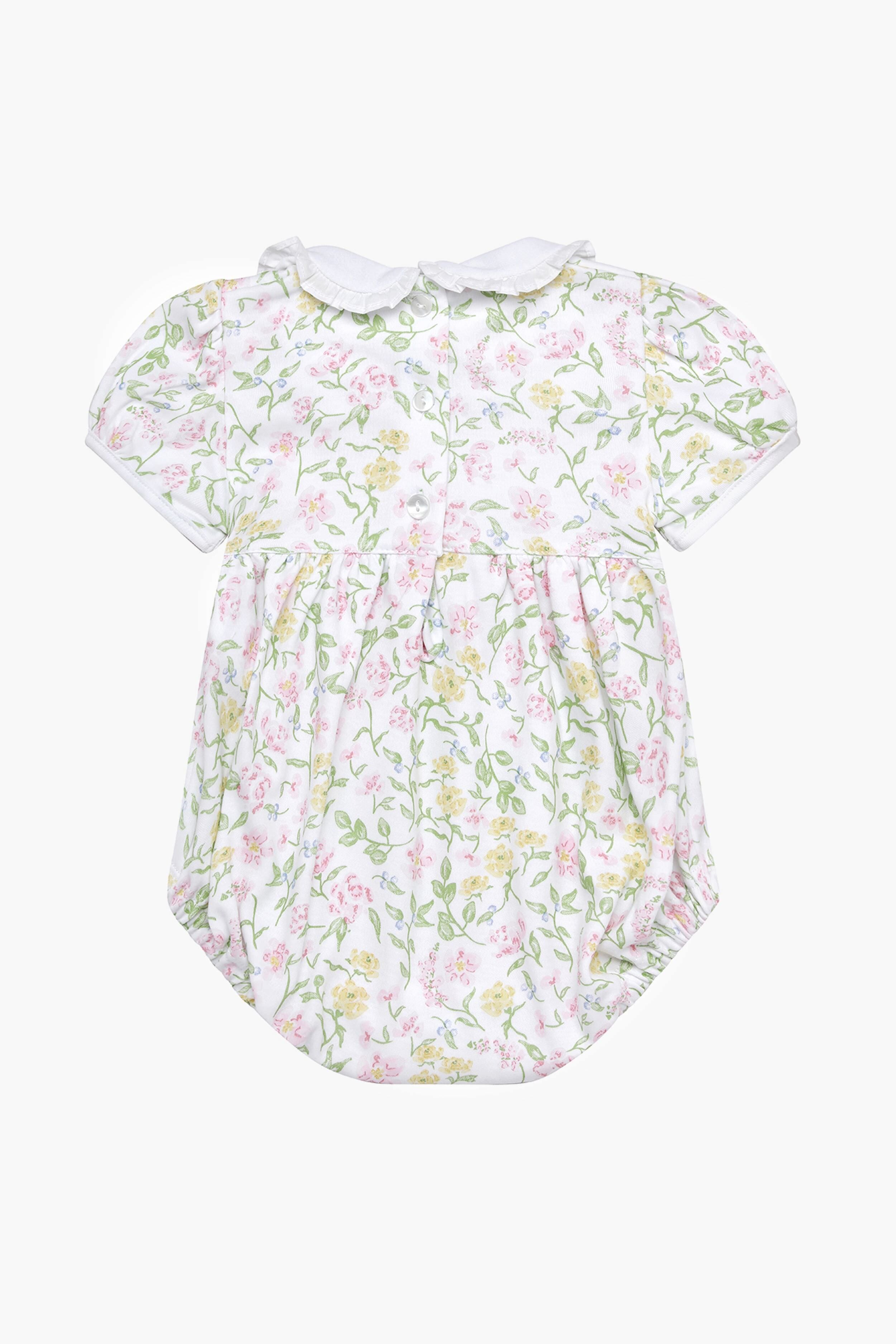 Berry Wildflowers Smocked Bubble