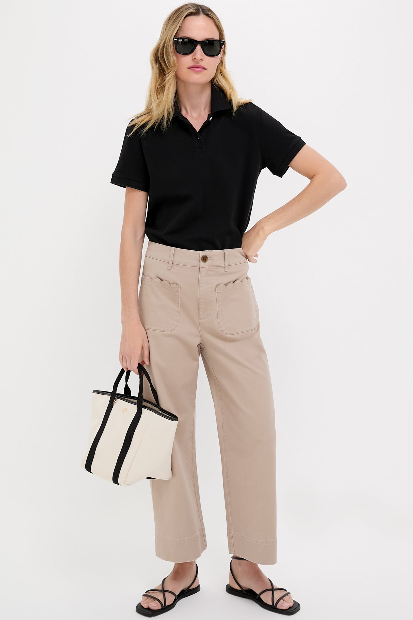 Black Pique Pique Murray Classic Polo