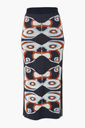 Navy Butterfly Nylah Skirt