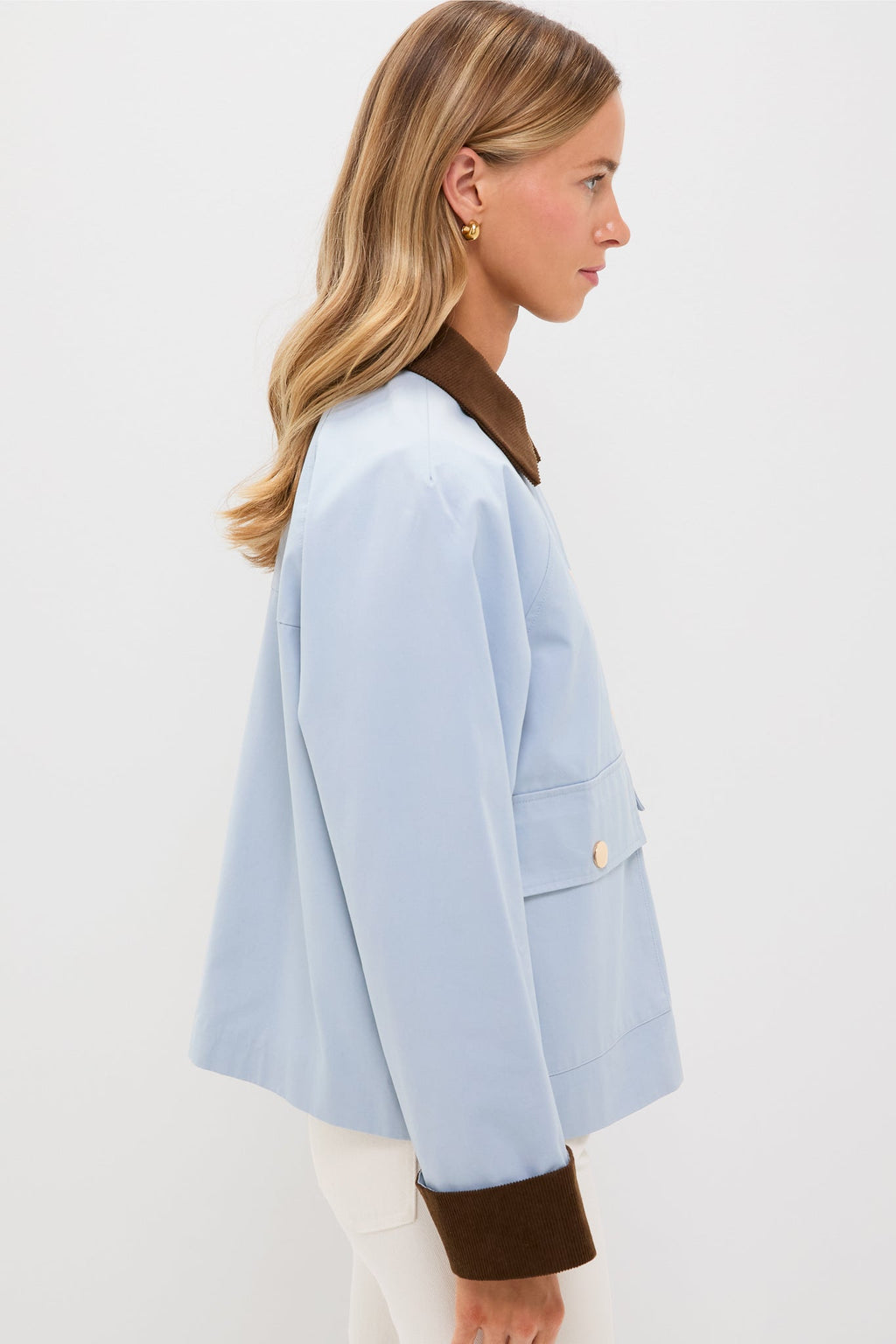 Ice Blue & Chocolate Liam Chore Jacket